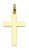 14k Yellow Gold 44mm Tall Cross Pendant