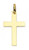 14k Yellow Gold 44mm Tall Cross Pendant