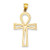 14k Yellow Gold 44mm High Ankh Cross Pendant