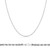 10k White Gold 1.5mm Diamond Cut Rope Chain 16 Inches