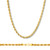 10K Gold 4mm Diamond Cut Rope Chain 22 Inches