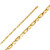 10K Yellow Gold 2.5mm Fancy Handmade Link Chain 18 Inches