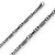 10k White Gold Fancy Hand Made Chain 4.7mm 16 Inches