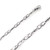10k White Gold Gold 4.1mm Fancy Hand Made Chain 7 Inches