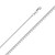 14k White Gold (Nickel Free) 1.2mm Box Chain 18 Inches