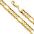 14k Gold 10mm Figaro Chain 18 Inches