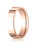 14K Rose Gold 6mm High Polished Flat Comfort Fit Wedding Band