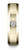 14k Yellow Gold 6mm Beveled Bezel Diamond Wedding Band Ring (.08ct)