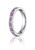 3mm Diamond and Pink Sapphire Eternity band in 14k Gold