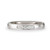 14k White Gold 3mm High Polished Comfort Fit Diamond Wedding Band .10ct