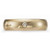 14k Yellow Gold 6mm Comfort Fit Wedding Band with .08Ct. single Diamond