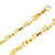 14k Yellow Gold 7.3mm Hand Made Tiger Eye Chain 22 Inches