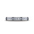 14k White Gold 3mm High Polished Comfort Fit Diamond 1/2 Eternity Band .24ct