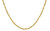 14k Gold Diamond Cut Bar Chain Necklace 1.5mm 16 Inches