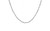 14K White Gold Diamond Cut Bar Chain Necklace .9mm 16 Inches