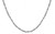 14K White Gold Diamond Cut Bar Chain Necklace 1.5mm 24 Inches