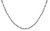 14K White Gold Diamond Cut Bar Chain Necklace 1.8mm 16 Inches