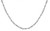 14K White Gold Diamond Cut Bar Chain Necklace 1.8mm 20 Inches