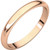 14k Rose Gold 2.5 mm High Polished Traditional Domed Wedding Band