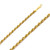 14K Yellow Gold 4mm Hollow Rope Chain 20 Inches