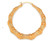 14k Gold Hollow Bamboo Hoop Earrings 1.75"