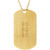 14k Yellow Gold Satin Finish Dog Tag Pendant (2" x 1 1/8")