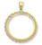 14K Yellow Gold 2 1/2 Peso Gold Coin Rope 4 Prong Bezel