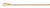 18k Yellow Gold rolo (cable ) Link Chain 2.4mm 18 Inches