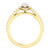18k Yellow Gold Marquis Halo-Styled Engagement Ring 1.00 Center VVS2 F COLOR