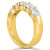 18K Yellow Gold 1.0 ct 5 Round Diamond Anniversary  Ring