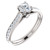 18k White gold Chanell l 1/2 Carat  Round Diamond Wedding Set