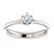 14k White gold Elegant 1/4 Carat  Round Diamond Wedding Set