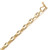 18k Yellow Gold 4mm Solid Puffed Anchor Chain Necklace 18 Inches