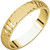 14k Yellow Gold 4mm Hammer Finish Wedding Band