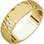 14k Yellow Gold 6mm Hammer Finish Wedding Band