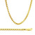 10k Yellow Gold 3.5mm Round Box Chain Necklace 18 Inches