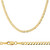 14K Yellow Gold 3mm Open Curb Link Chain 30 Inches