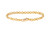 14K Yellow Gold 4.6mm  XO Pattern Bracelet 8 Inches