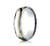 18 Kt Gold and Platinum High Polish Two Tone Wedding Band 6mm