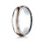 14k Rose Gold  Two Tone 6mm  High Polished Wedding Band