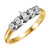 14K Two Tone Vintage Design Engagement Ring Set 1/3 ctw