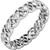 14kt White Gold Celtic Design Diamond Eternity Band 0.30