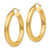 14K Yellow Gold 5 Mm By 30Mm Wide High Polished Hoop Earrings