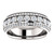 2.00 ct. Diamond Three-Row Eternity Band in 18K White Gold