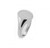 14k White Gold Men's Oval Signet Ring 11mmx10mm