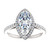 18k White Gold Marquis Halo-Styled Engagement Ring 1.33 ct