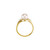 14kt Yellow Gold Cultured 8.00mm  Pearl & 1/6 CTW Diamond Ring