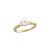 14kt Yellow Gold Cultured 8.00mm  Pearl & 1/4 CTW Diamond Ring