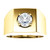 14k Yellow gold Mens Solitaire Diamond Ring 1.19 ct.