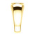 14k Yellow Gold Men's Genuine Amethyst Ring 12mm x 10mm